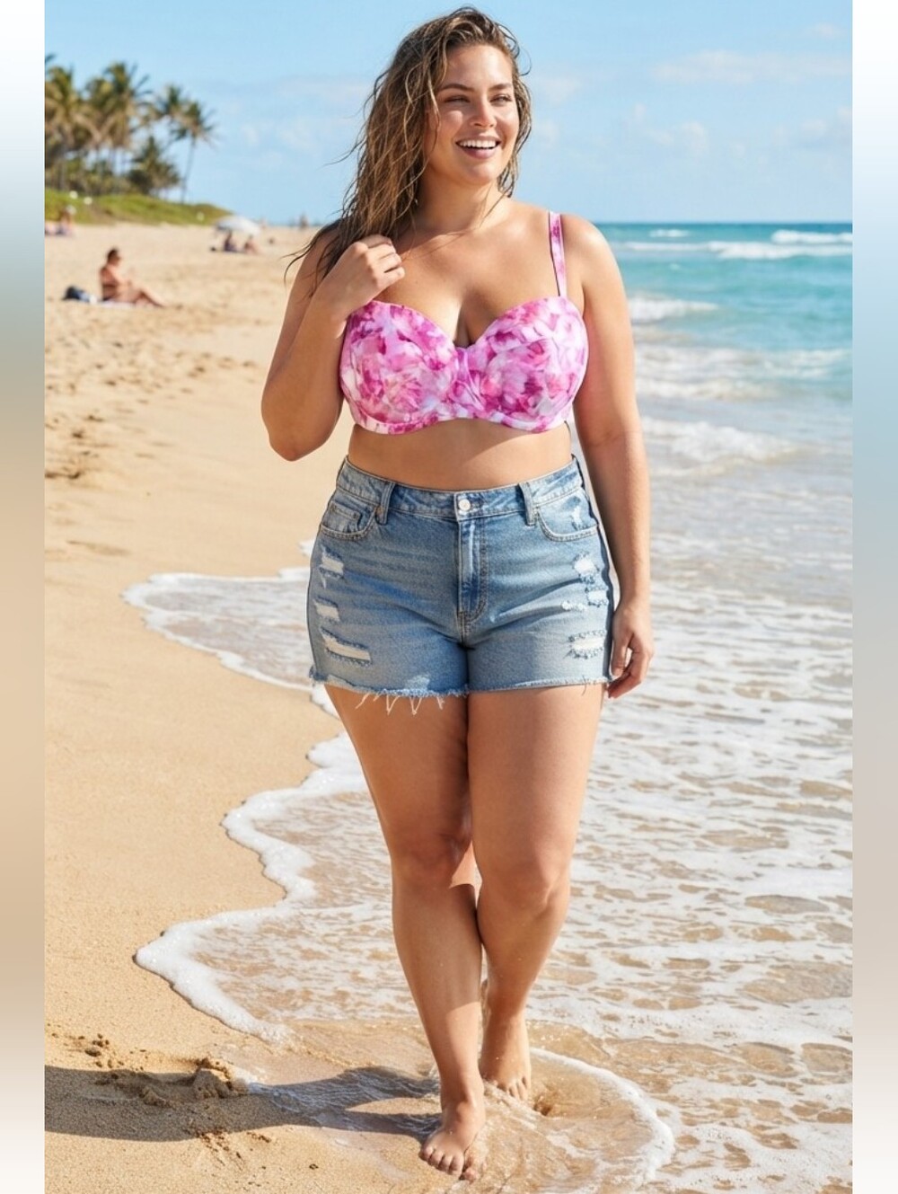 Tie Dye Swim Top. Size 3X NWOT